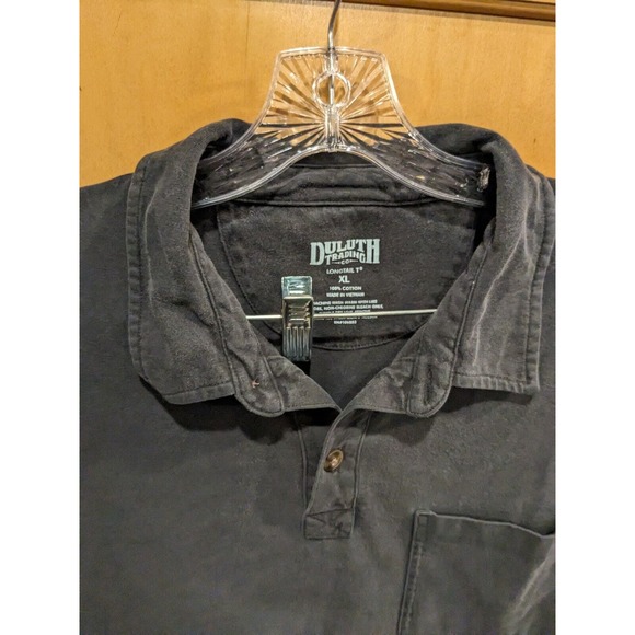 LOT Of 2 Duluth‎ Trading Shirt Mens XL Longtail Polo Short Sleeve Blue 3 Button - Picture 4 of 7